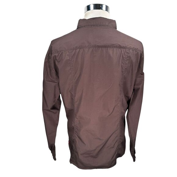 Marithé et François Girbaud Shirt Men’s 2XL XXL Brown Long Sleeve Button Up - Picture 5 of 10